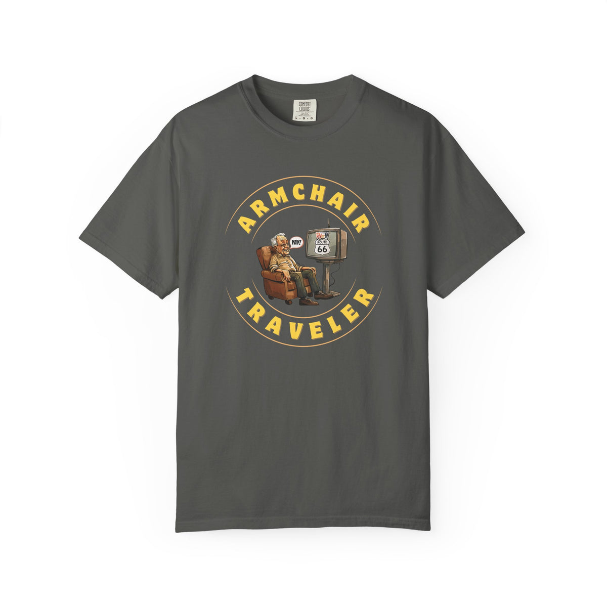 Armchair Traveler Grandpa - T-shirt (new design)