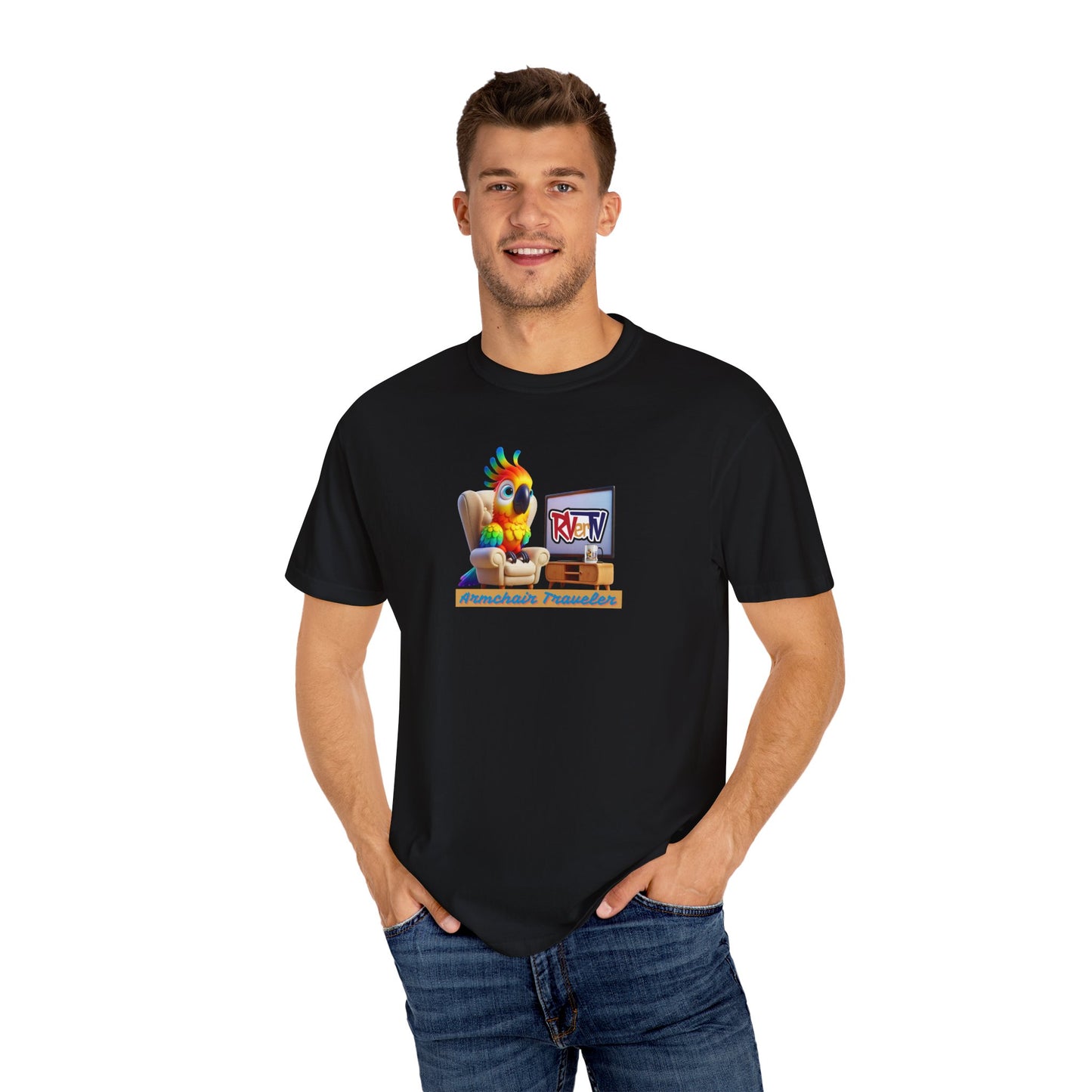 Armchair Traveler Bird - T-shirt