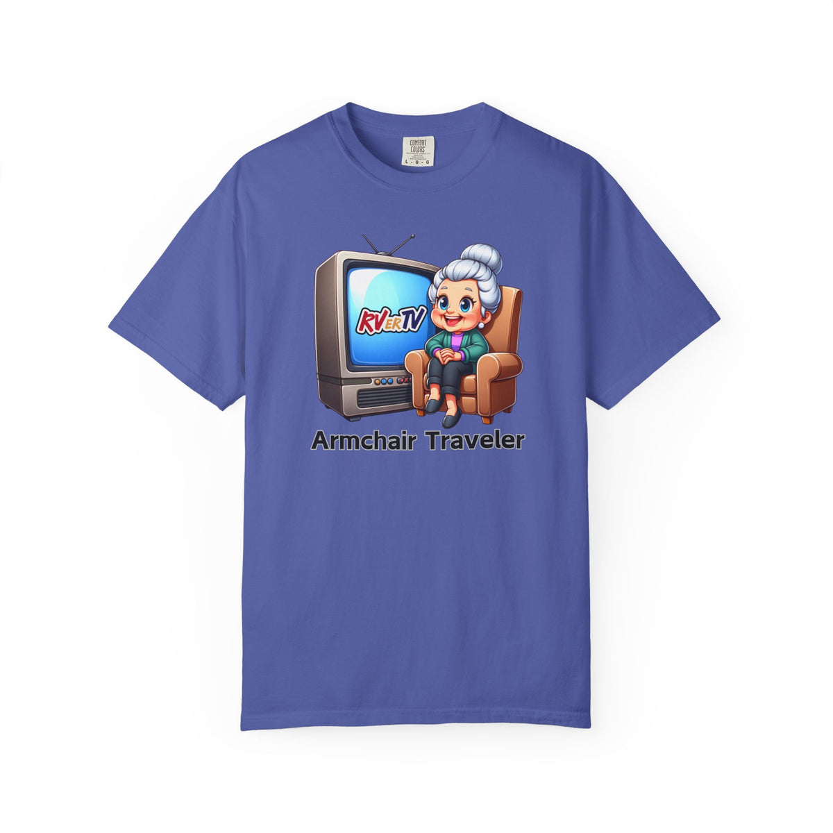 Armchair Traveler Grannie - T-shirt  (original design)