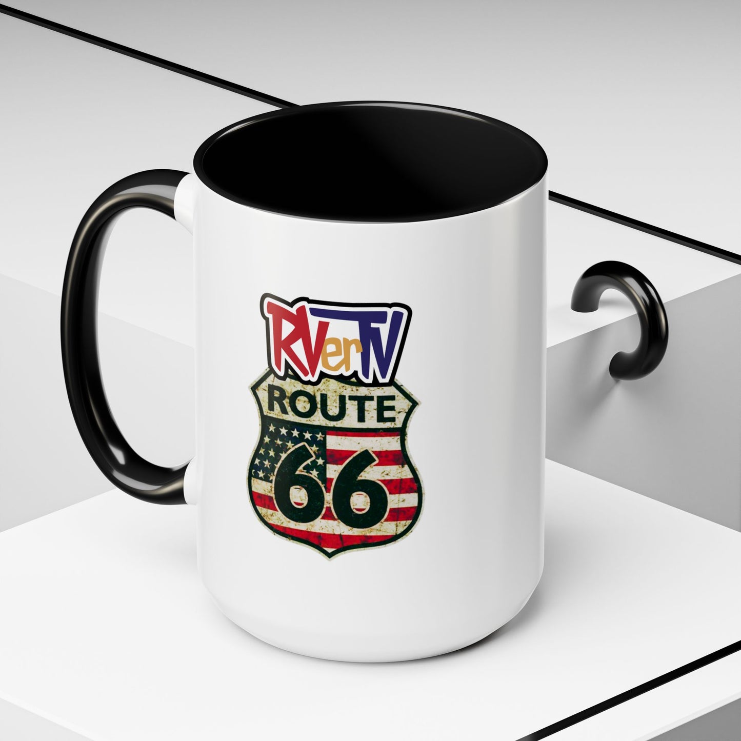 Route 66 Flag - Coffee Mug