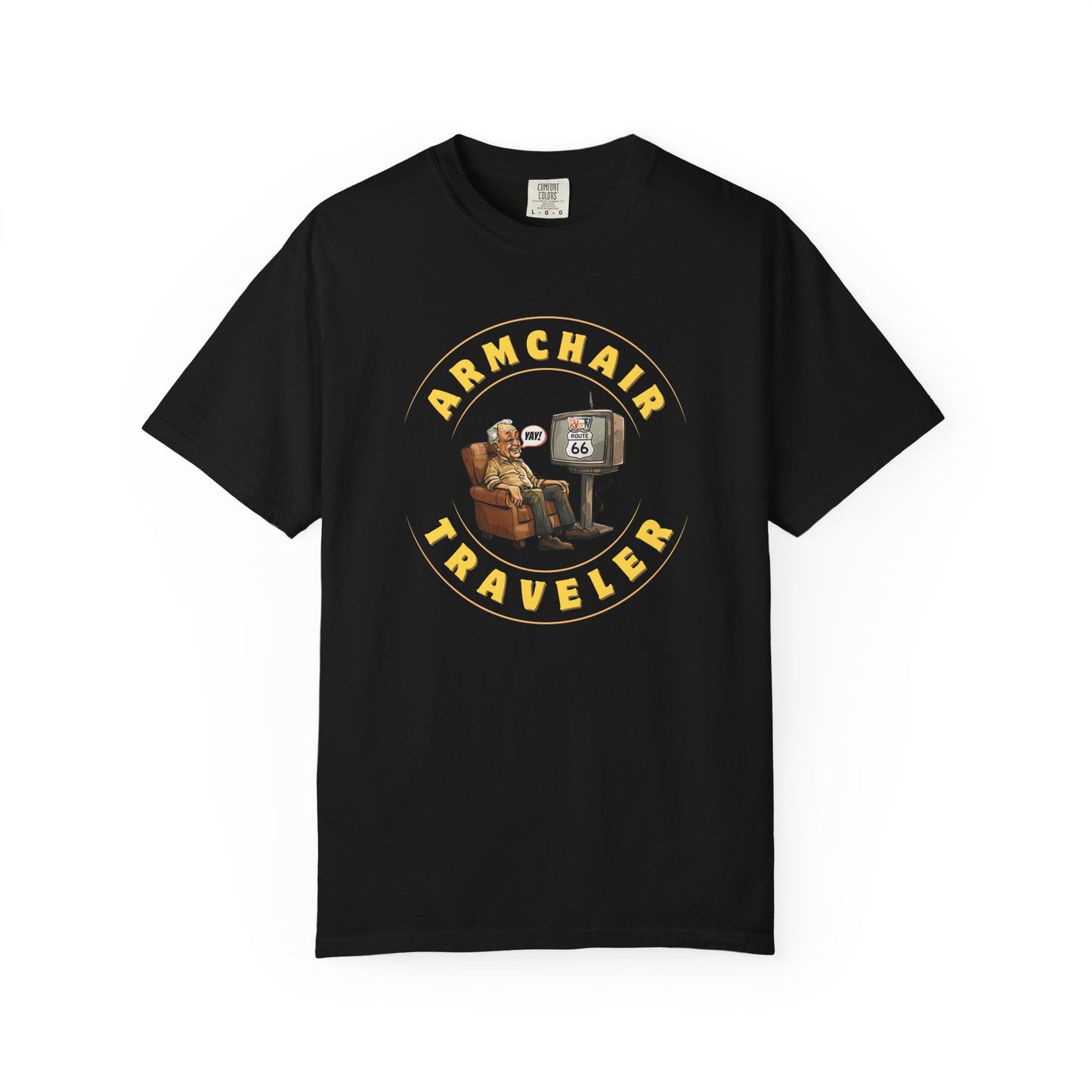 Armchair Traveler Grandpa - T-shirt (new design)
