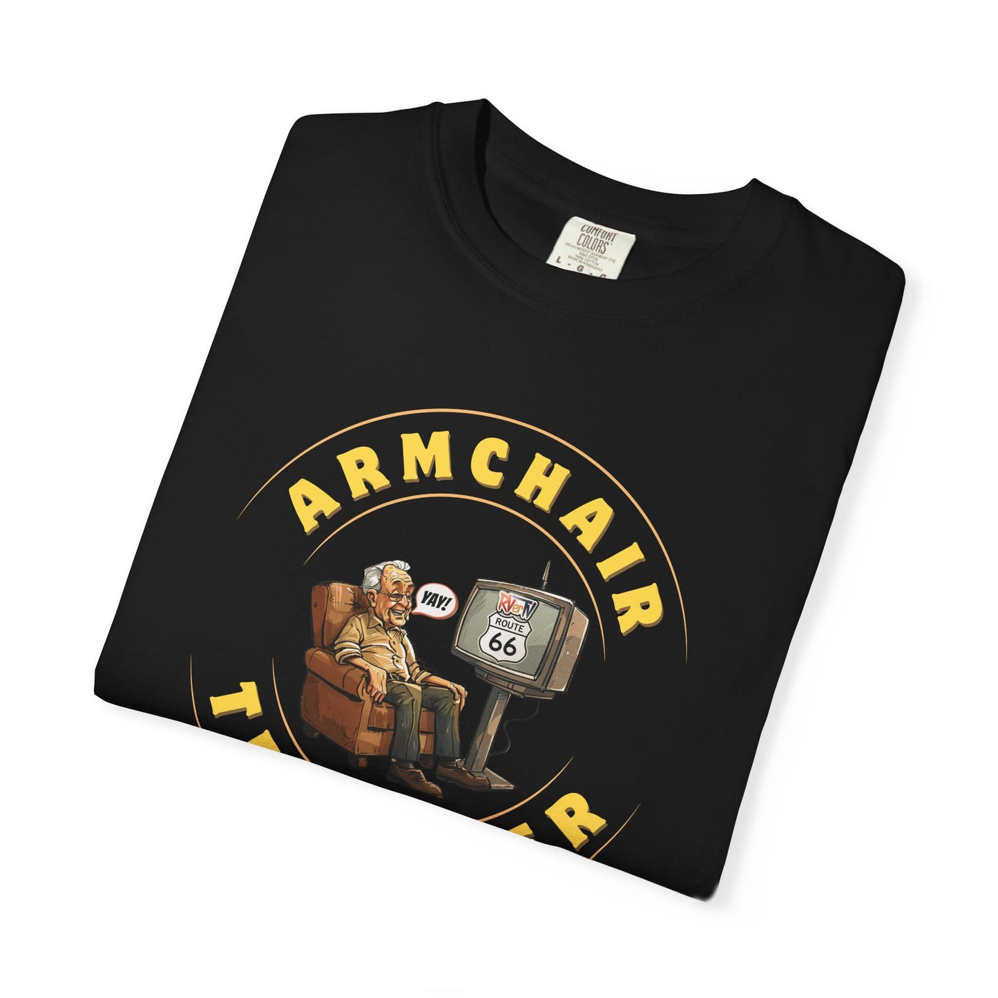 Armchair Traveler Grandpa - T-shirt (new design)