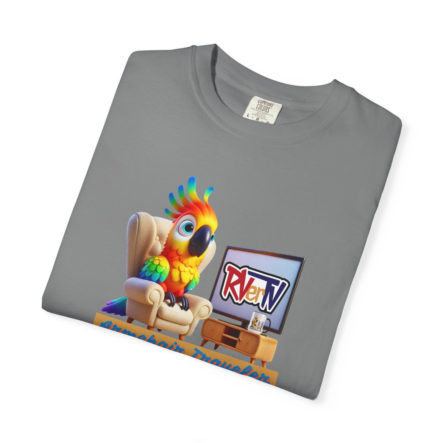 Armchair Traveler Bird - T-shirt (original design)