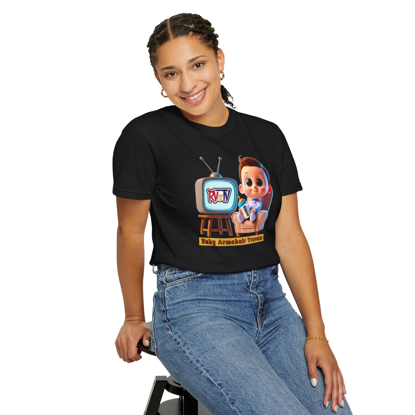 Armchair Traveler Baby - T-shirt (original design)