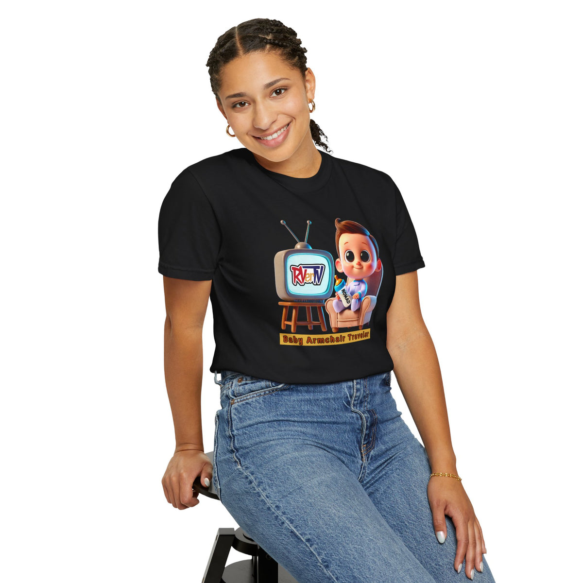Armchair Traveler Baby - T-shirt (original design)