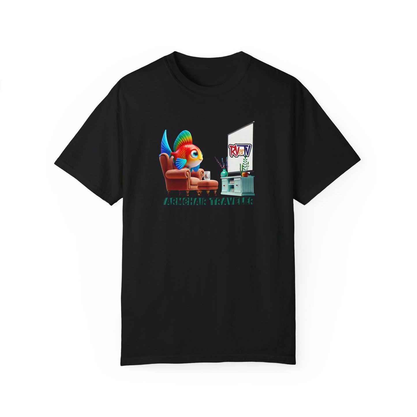 Armchair Traveler Fish - T-shirt