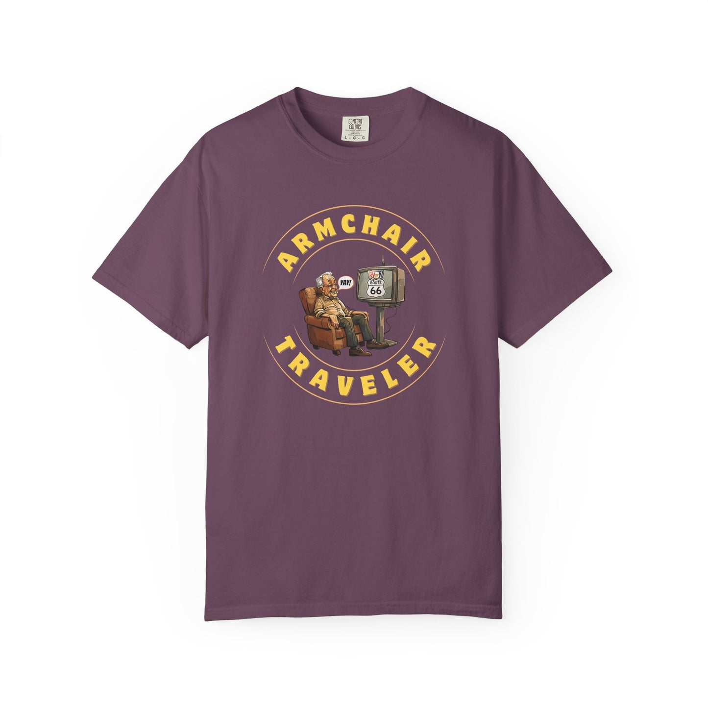 Armchair Traveler Grandpa - T-shirt (new design)