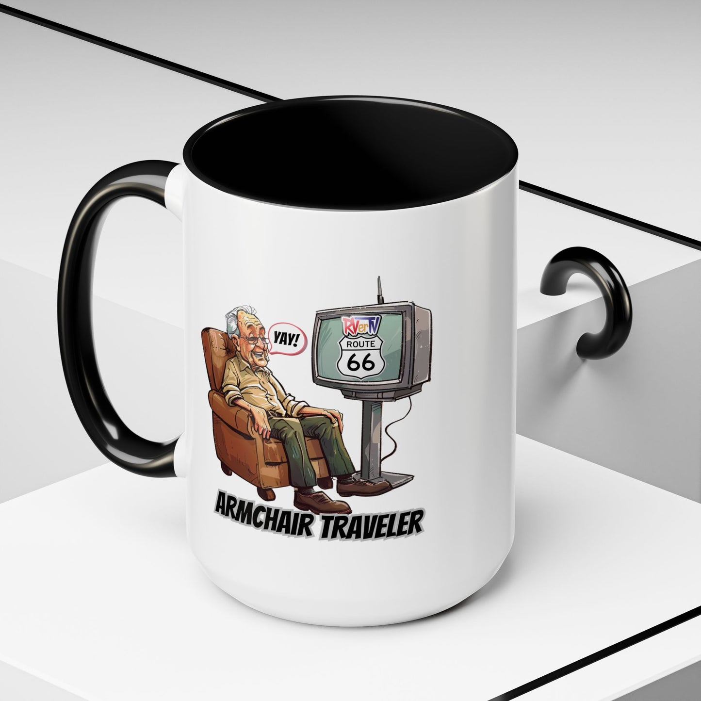 Armchair Traveler Grandpa - Coffee Mug