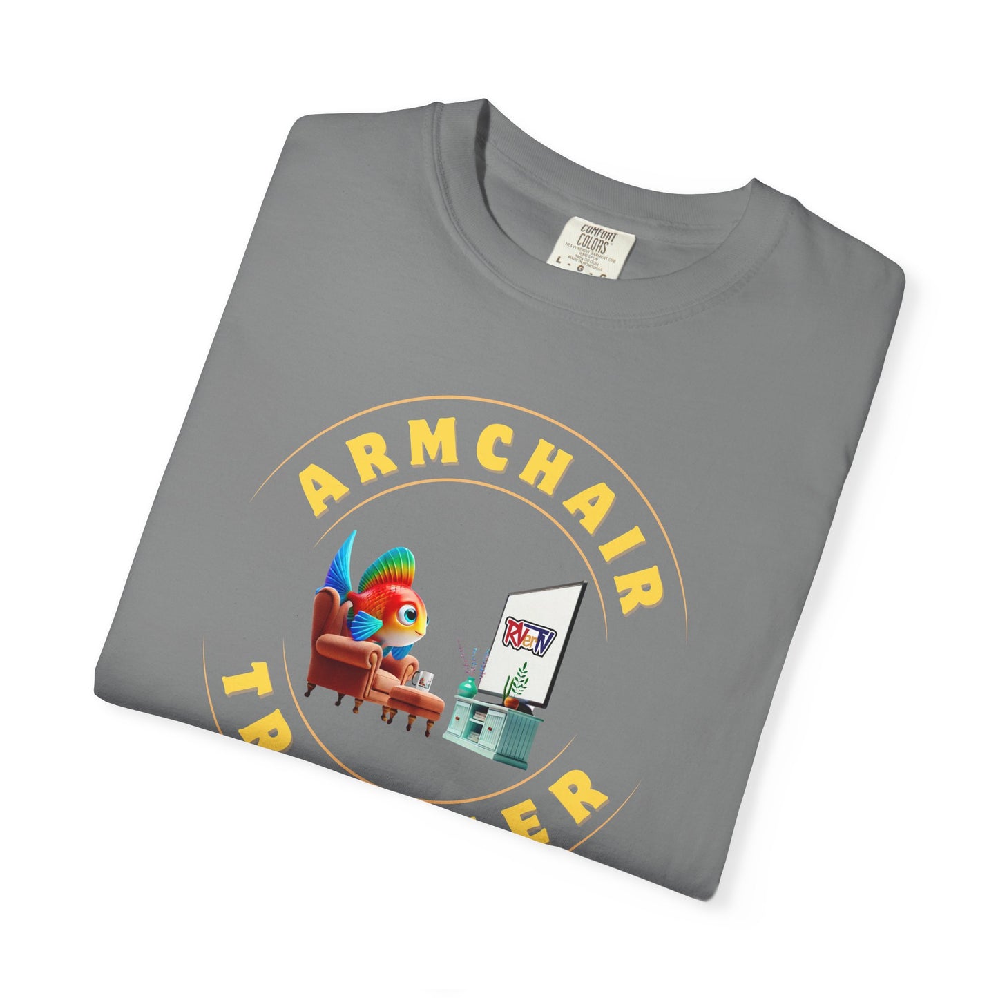 Armchair Traveler Fish - T-shirt (new design)