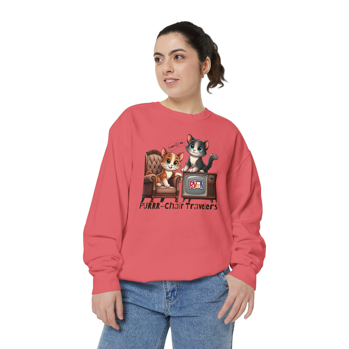 Purrr-chair Travelers Sweatshirt (original design)