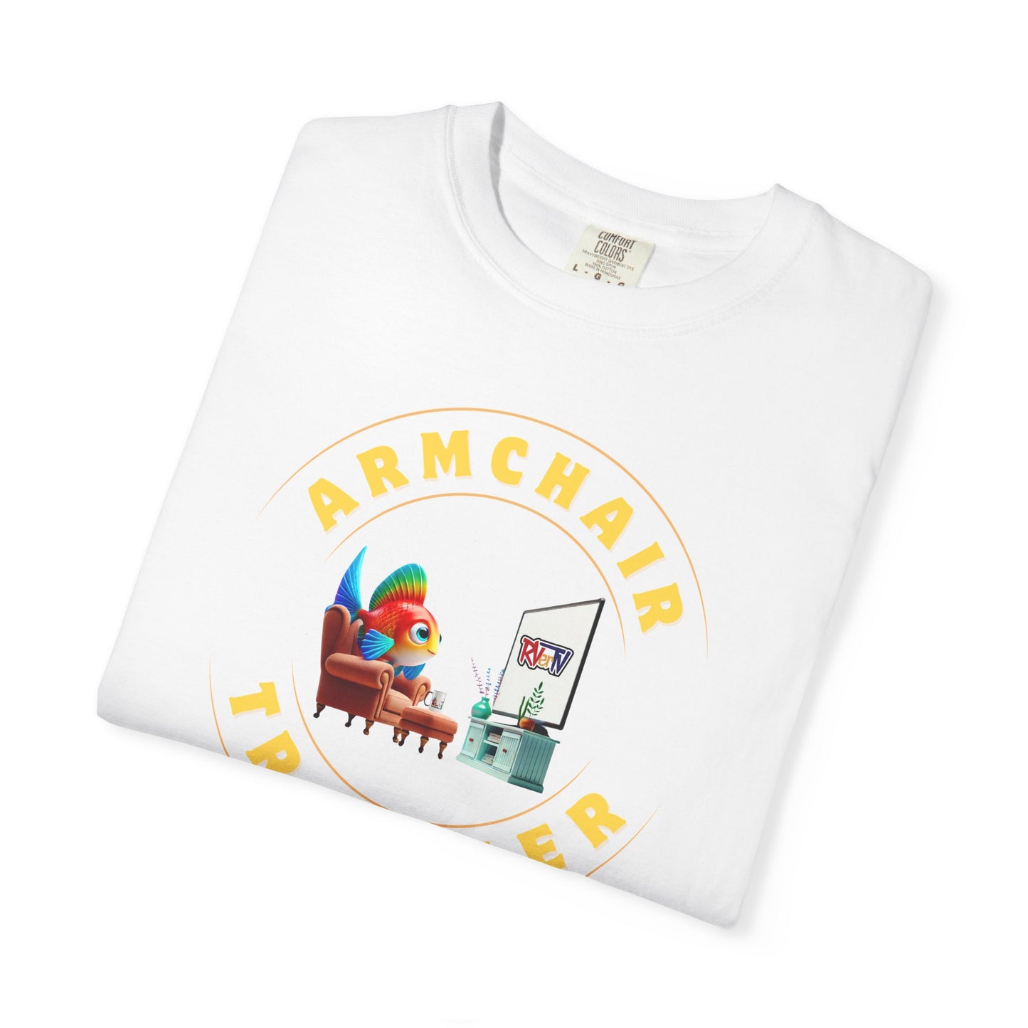 Armchair Traveler Fish - T-shirt (new design)