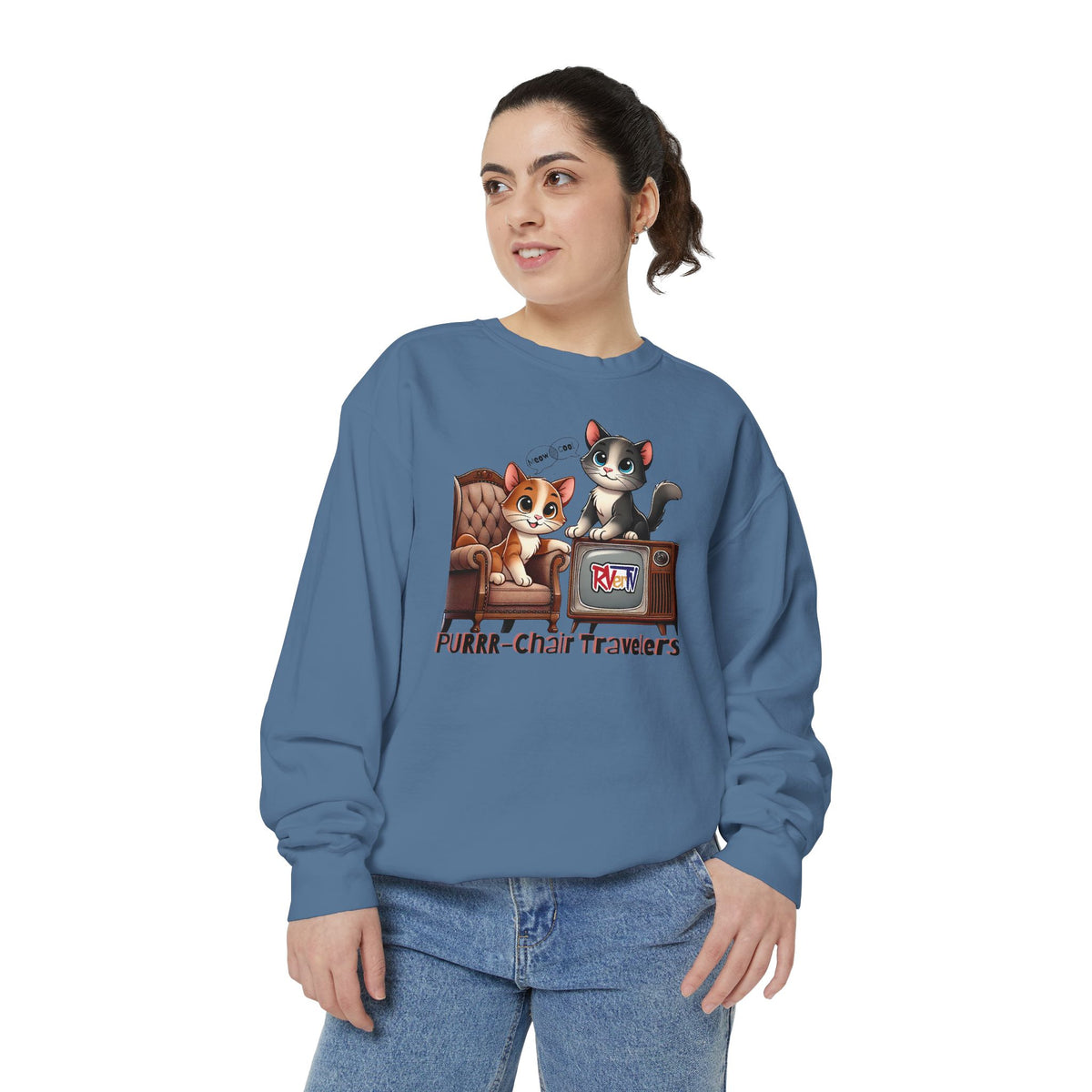 Purrr-chair Travelers Sweatshirt (original design)