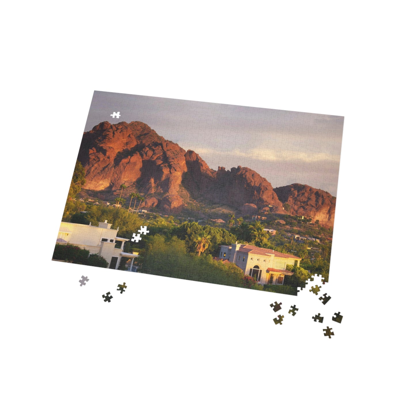 Homes in the Mountains Puzzle (96, 252, 500, 1000-Piece)