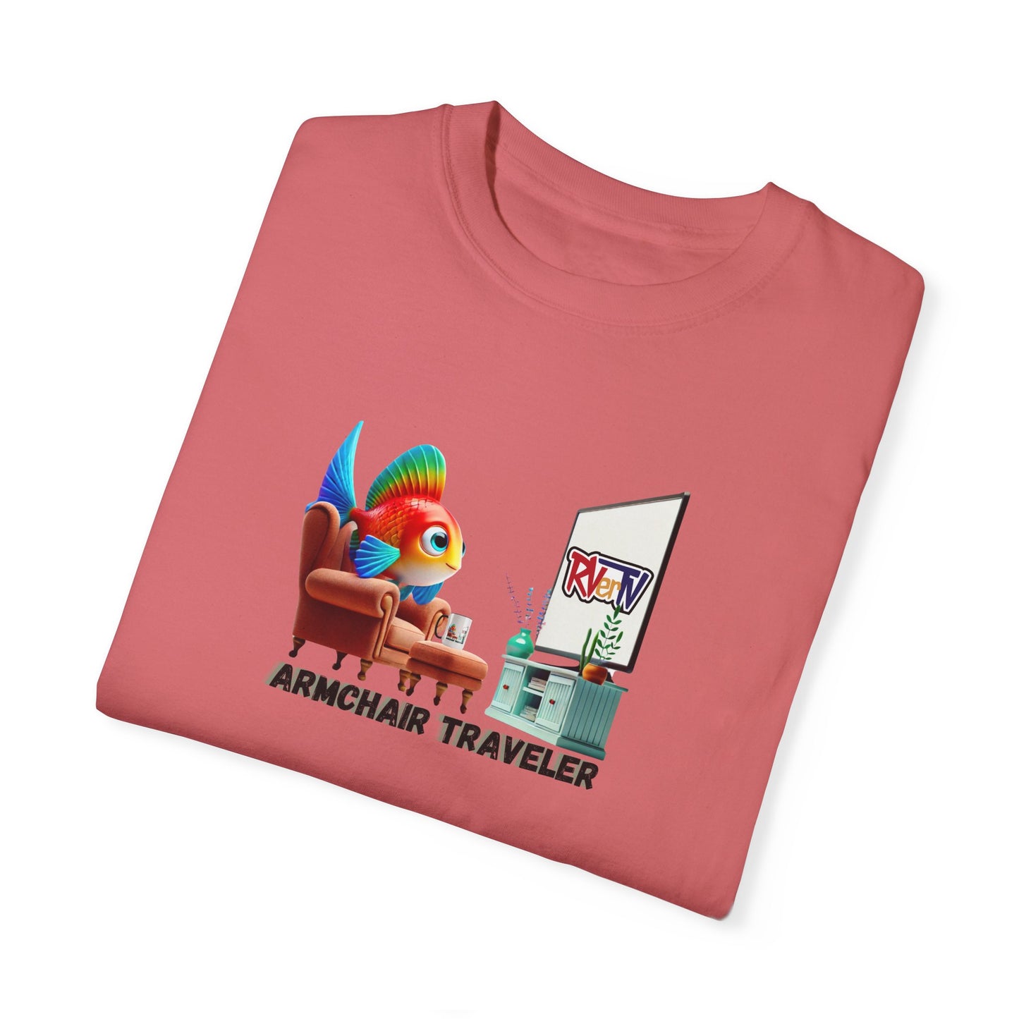 Armchair Traveler Fish - T-shirt