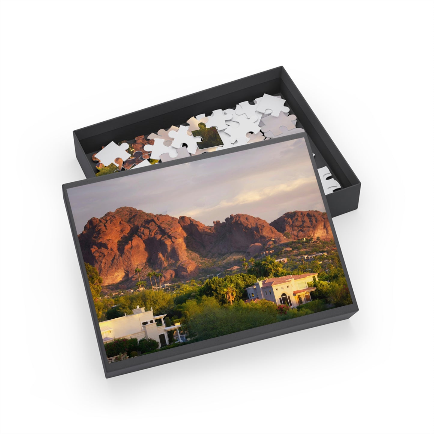 Homes in the Mountains Puzzle (96, 252, 500, 1000-Piece)