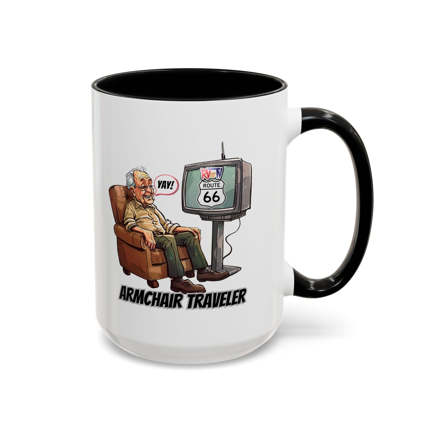 Armchair Traveler Grandpa - Coffee Mug