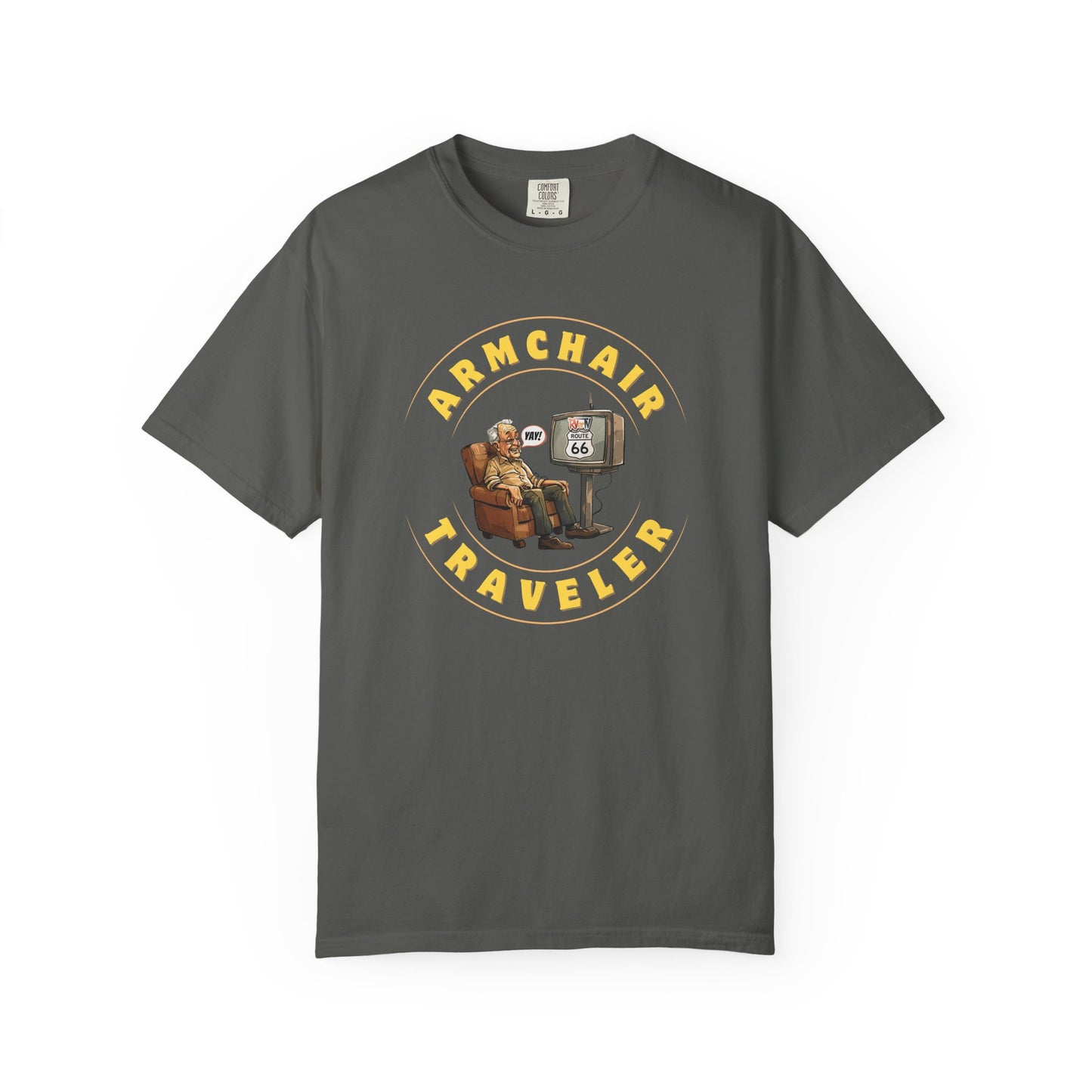 Armchair Traveler Grandpa - T-shirt (new design)