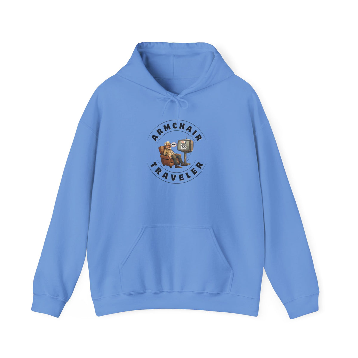 Armchair Traveler Grandpa - Hooded Sweatshirt (new design