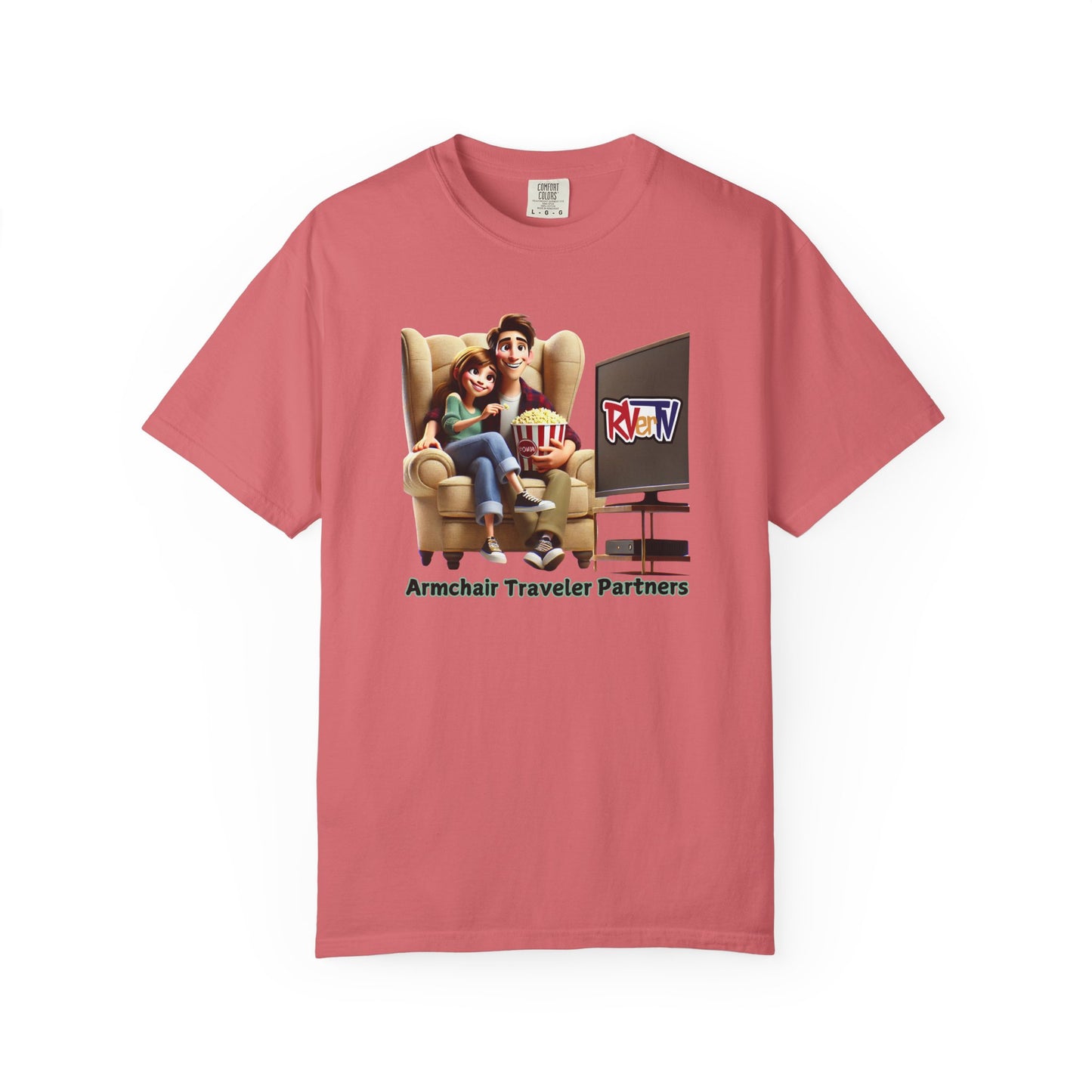 Armchair Traveler Partners -T-shirt (original design)