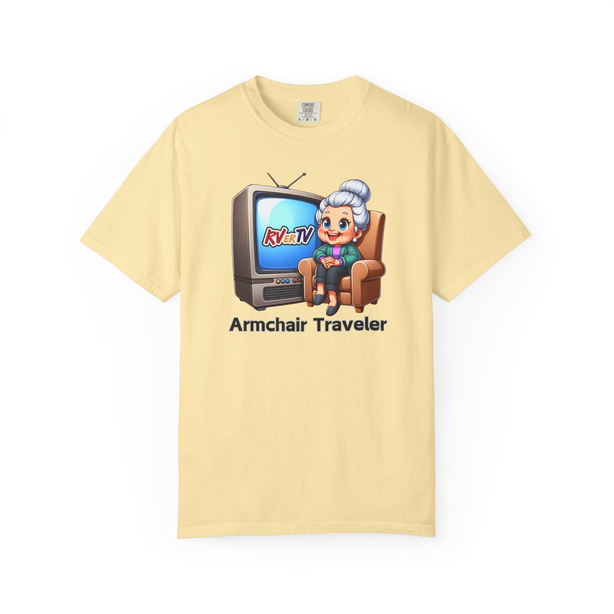 Armchair Traveler Grannie - T-shirt  (original design)