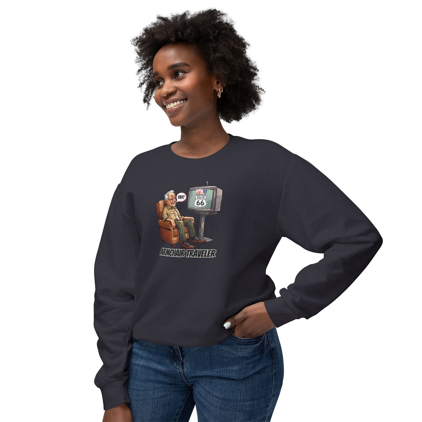 Armchair Traveler Grandpa - Sweatshirt