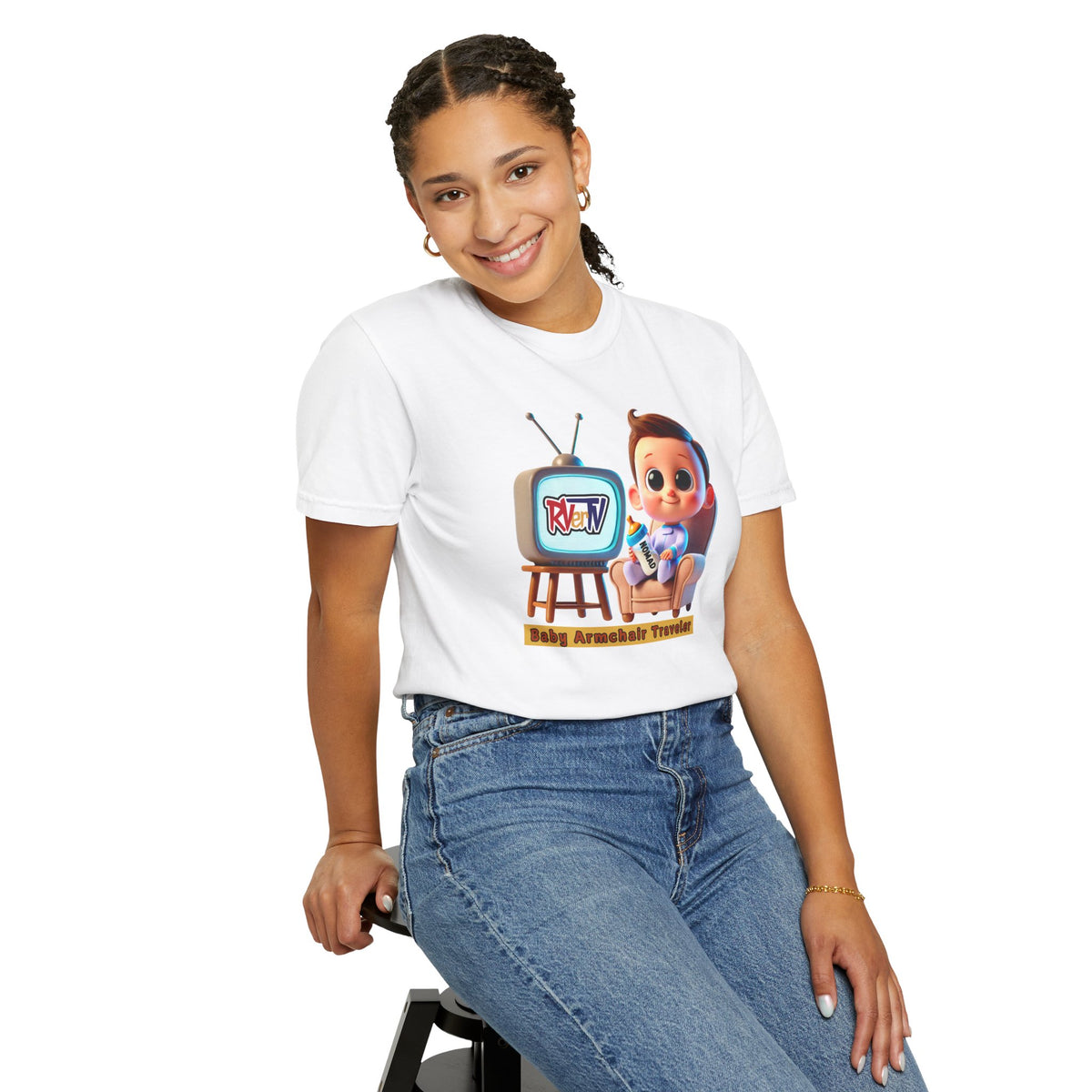 Armchair Traveler Baby - T-shirt (original design)