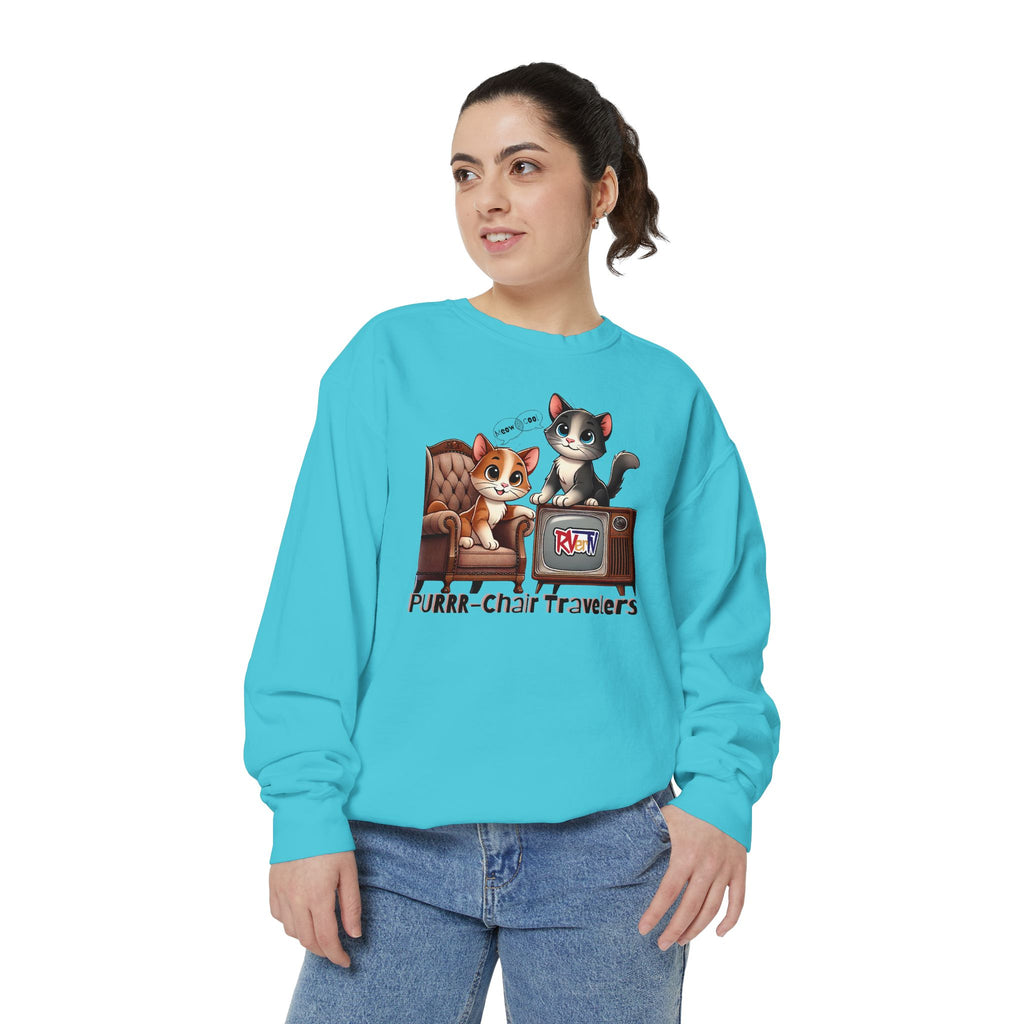 Purrr-chair Travelers Sweatshirt (original design)