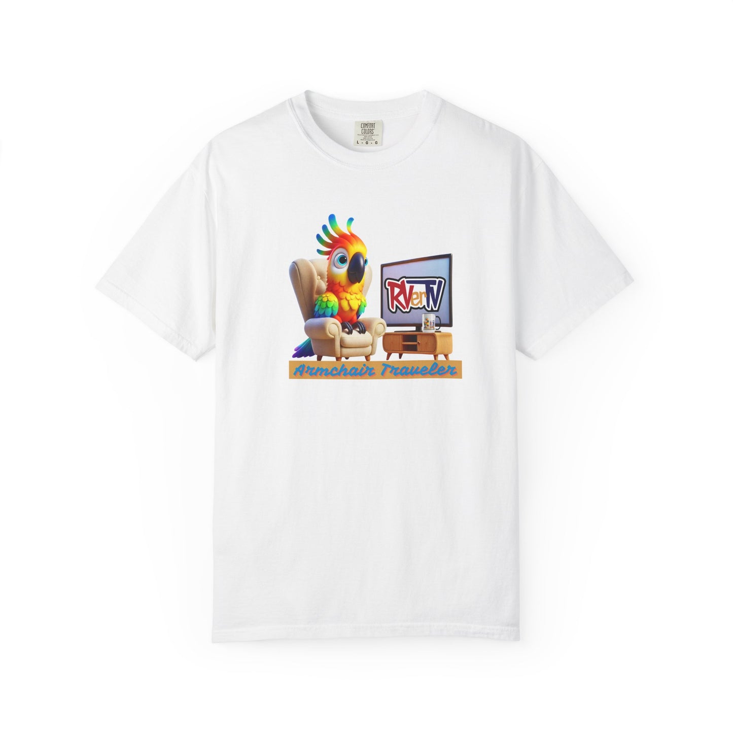 Armchair Traveler Bird - T-shirt (original design)