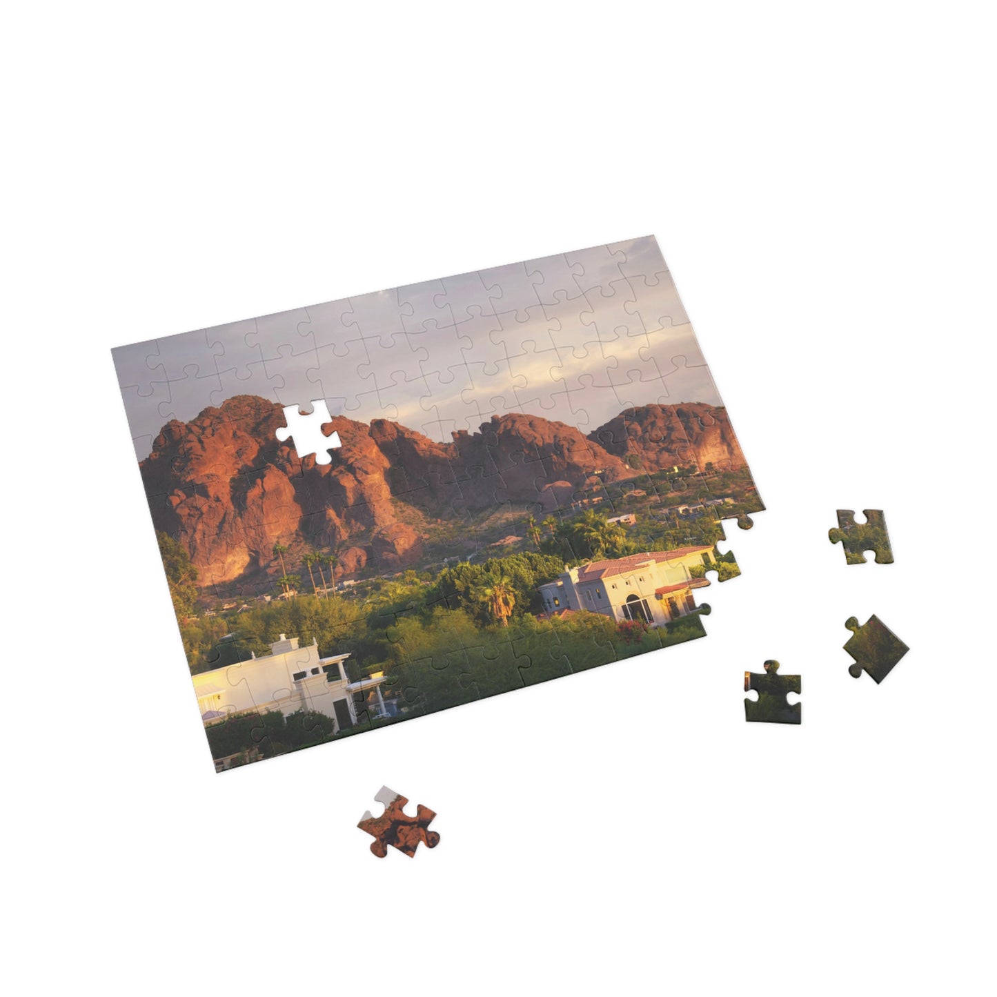 Homes in the Mountains Puzzle (96, 252, 500, 1000-Piece)