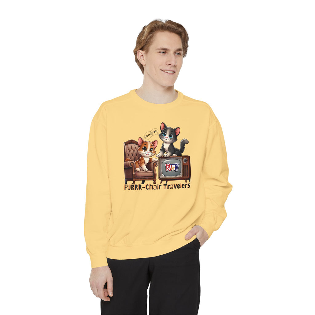 Purrr-chair Travelers Sweatshirt (original design)
