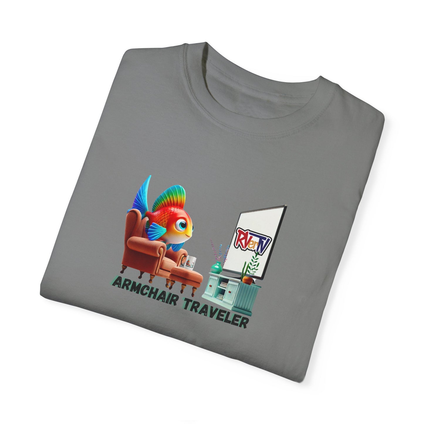 Armchair Traveler Fish - T-shirt