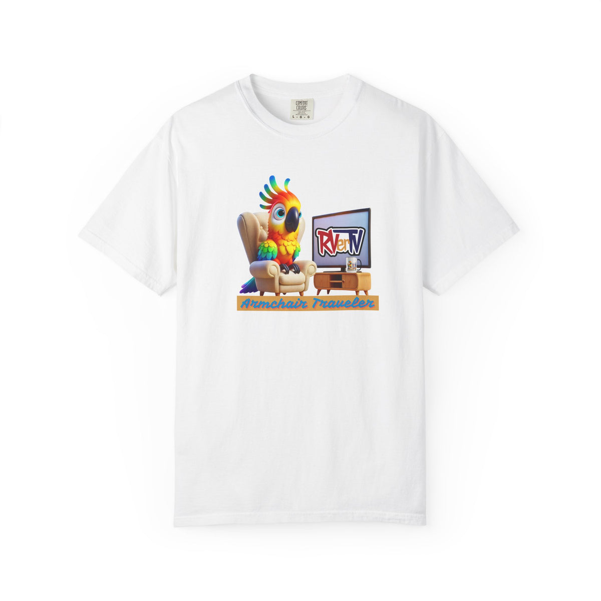 Armchair Traveler Bird - T-shirt (original design)
