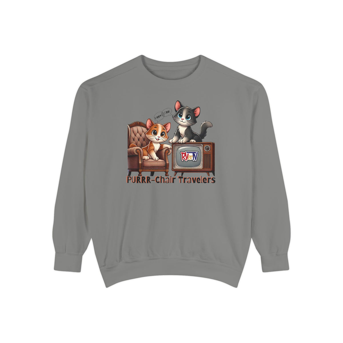 Purrr-chair Travelers Sweatshirt (original design)