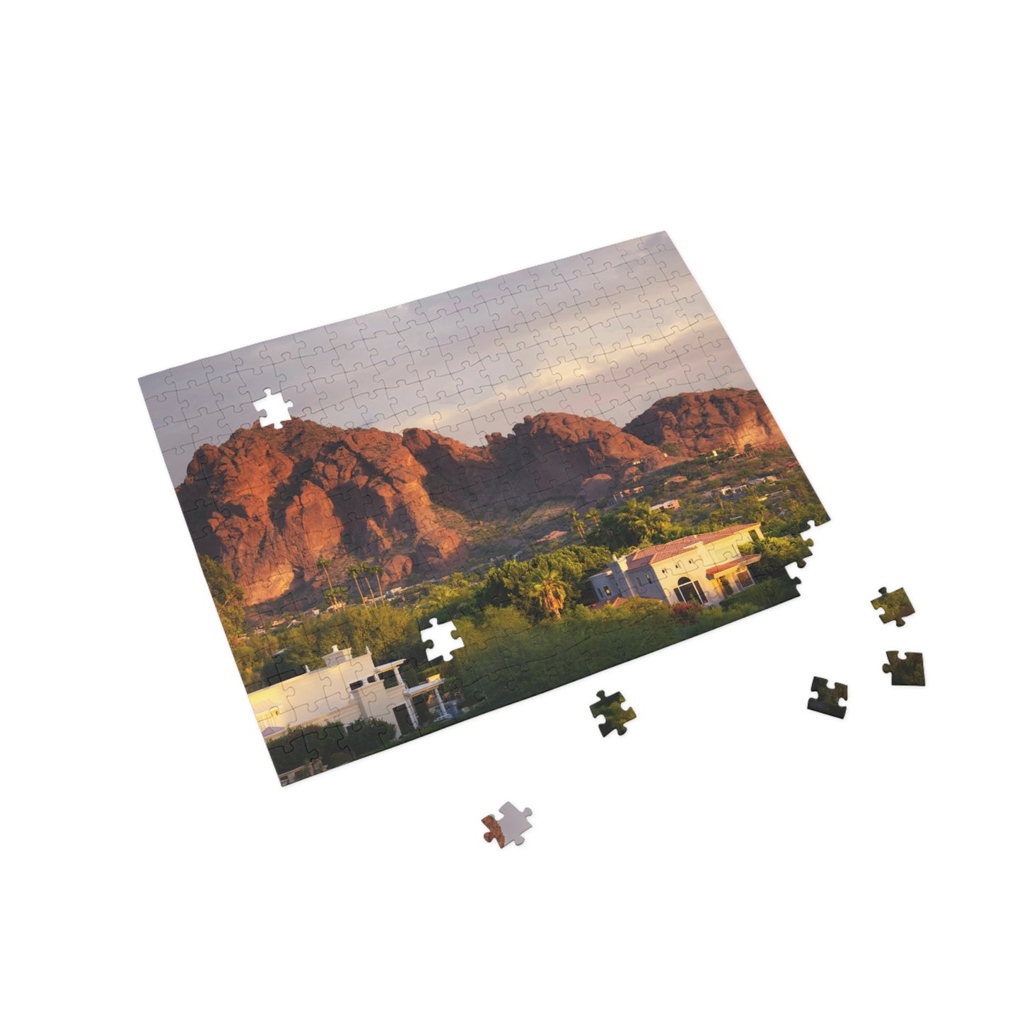 Homes in the Mountains Puzzle (96, 252, 500, 1000-Piece)