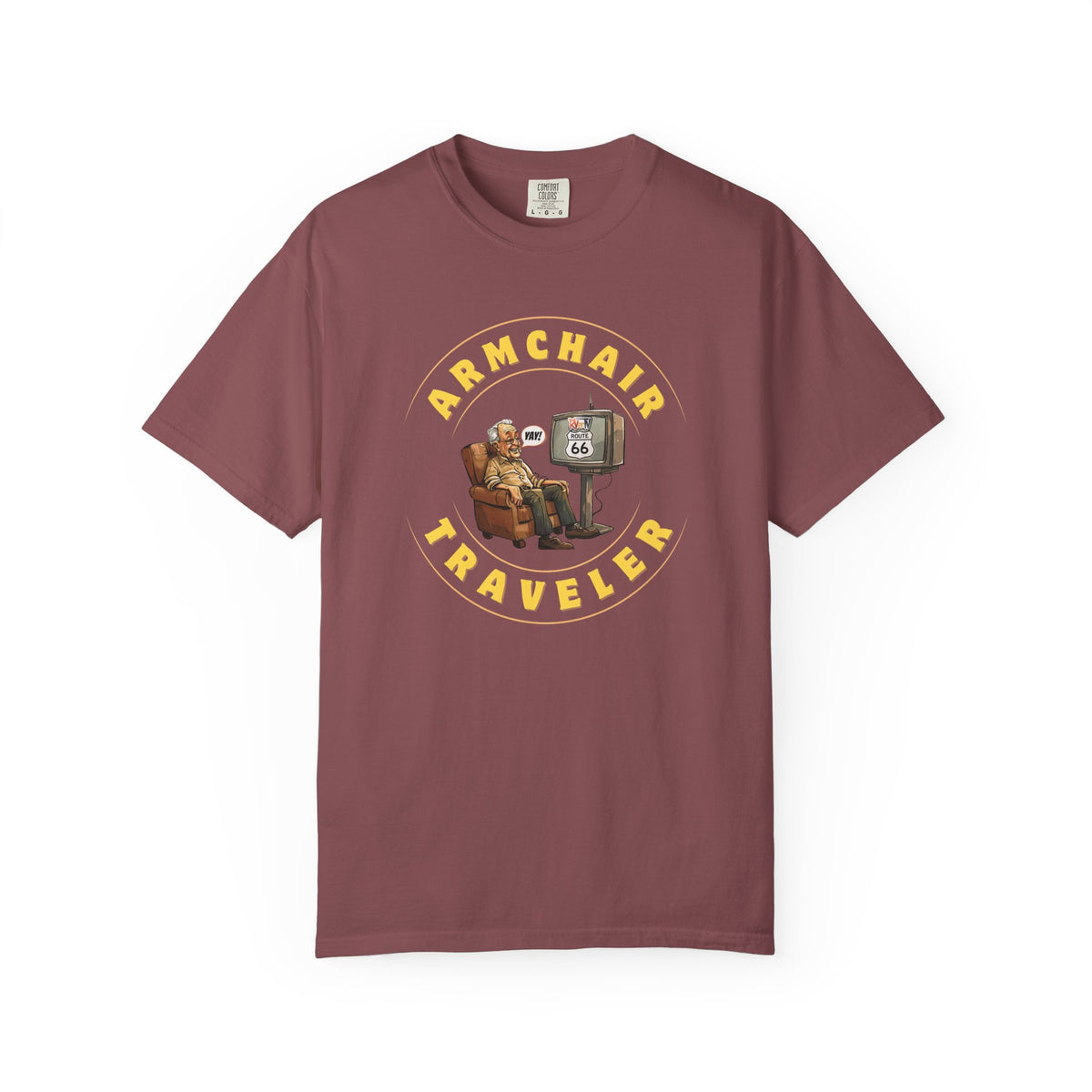 Armchair Traveler Grandpa - T-shirt (new design)