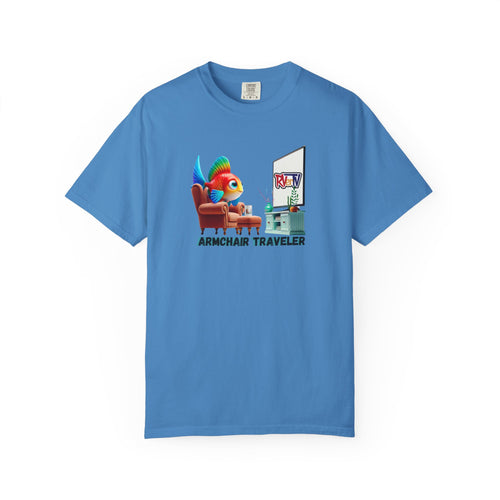 Armchair Traveler Fish - T-shirt (original design)
