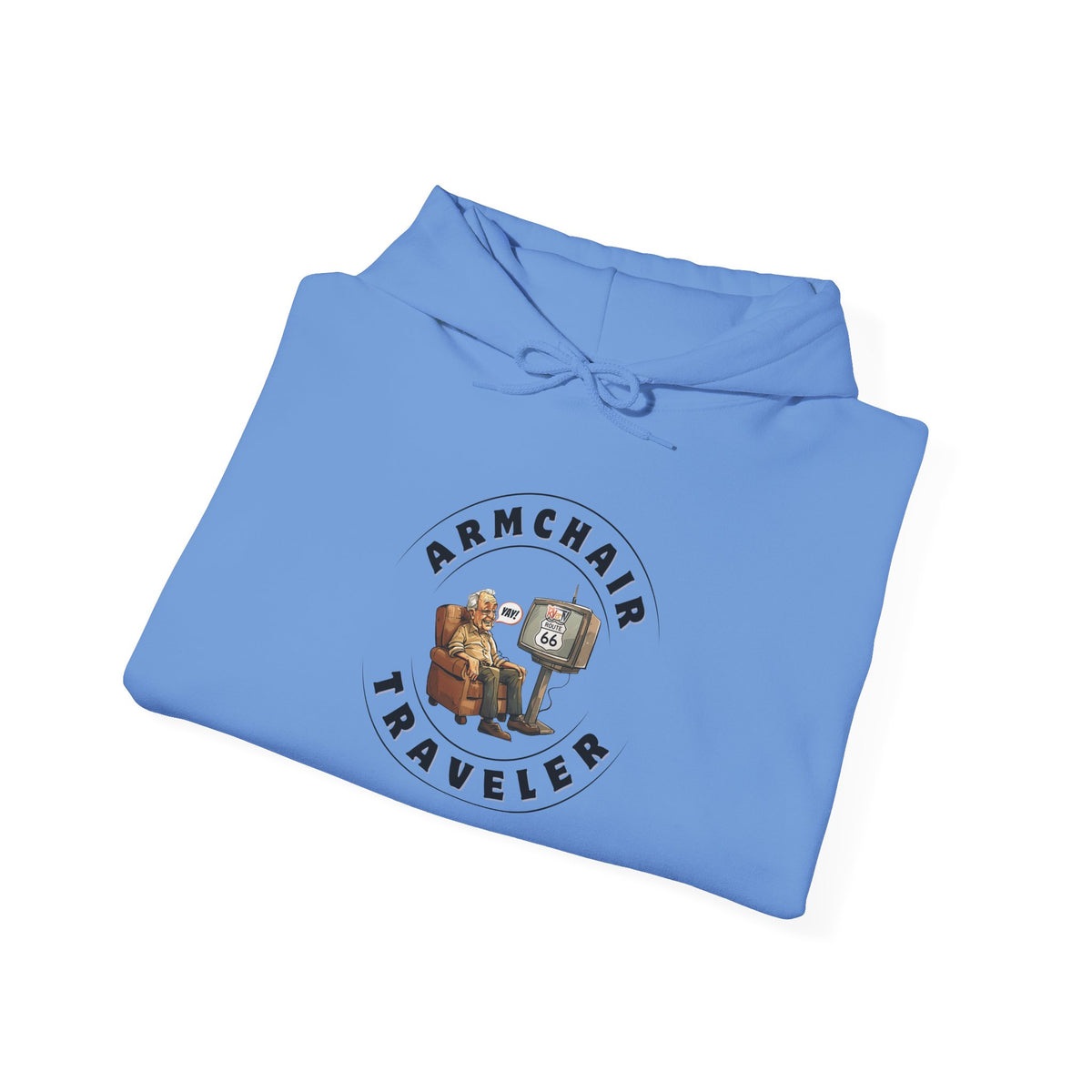 Armchair Traveler Grandpa - Hooded Sweatshirt (new design