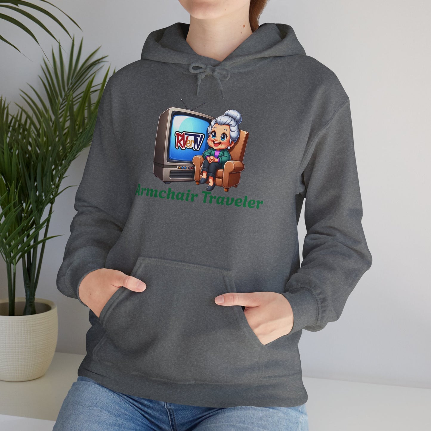 Armchair Traveler Grannie -  Hooded Sweatshirt