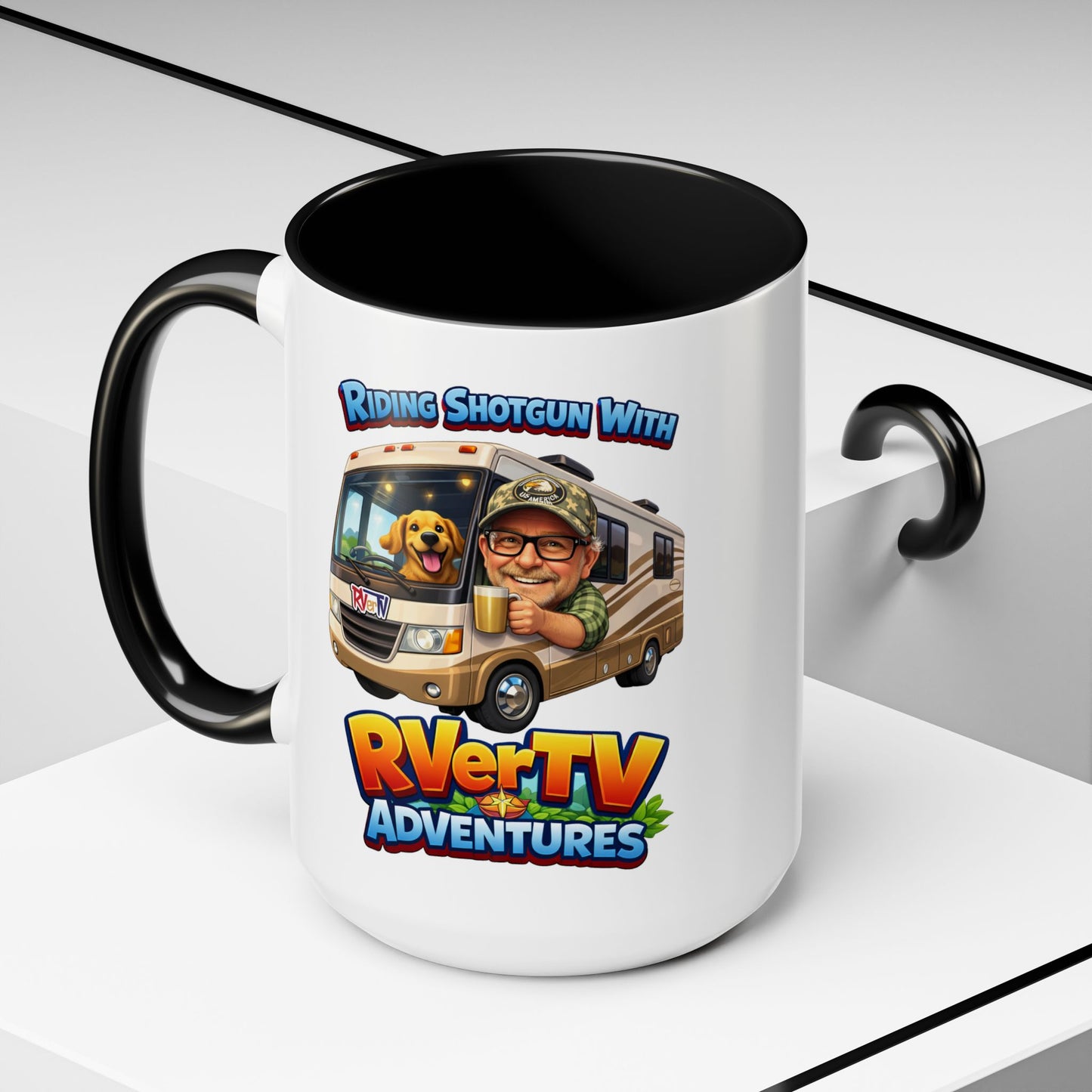 Riding Shotgun With RVerTV Adventures - Coffee Mug