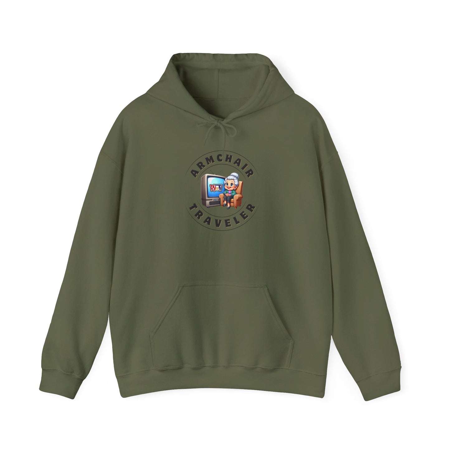 Armchair Traveler Grannie - Hoodie Sweatshirt (new design)