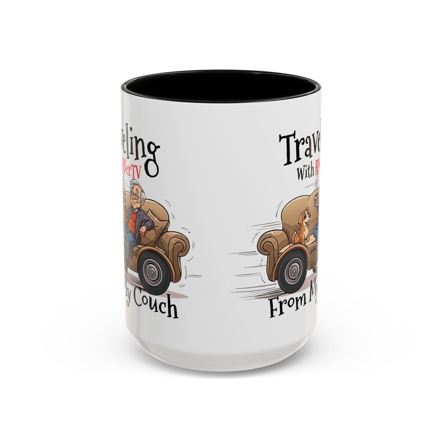 Traveling With RVerTV From My Couch - Coffee Mug