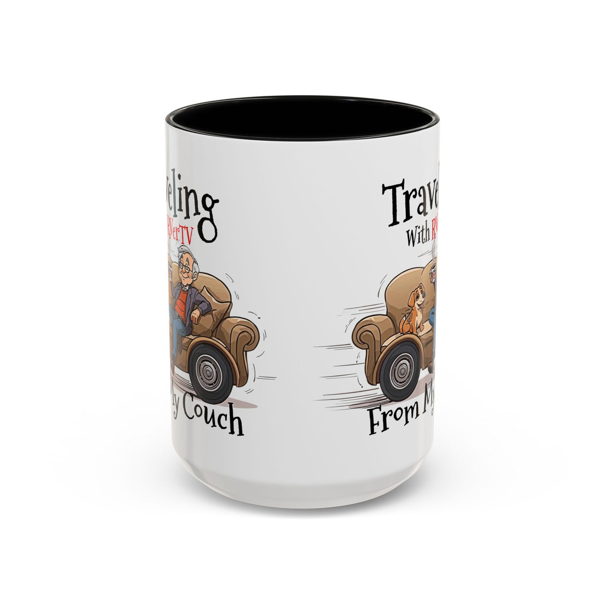 Traveling With RVerTV From My Couch - Coffee Mug