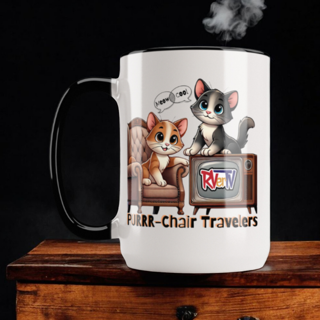 Purrr-Chair Travelers - Coffee Mug