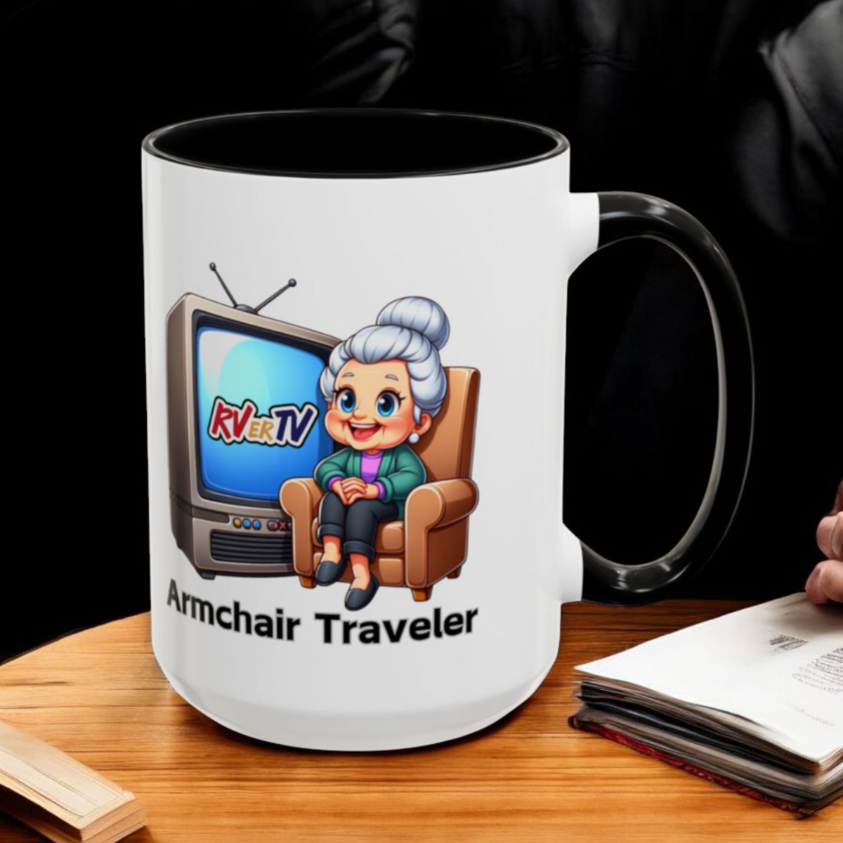 Armchair Traveler Grannie - Coffee Mug