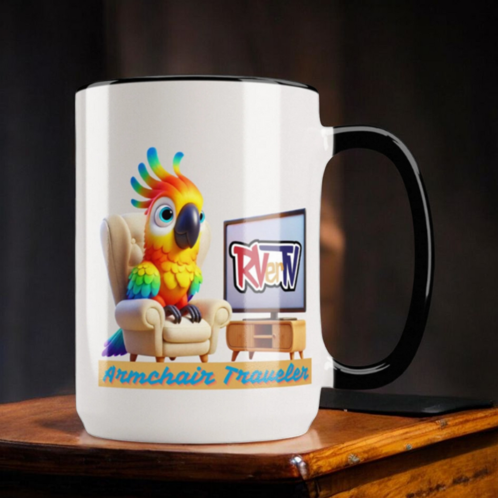 Armchair Traveler Bird - Coffee Mug