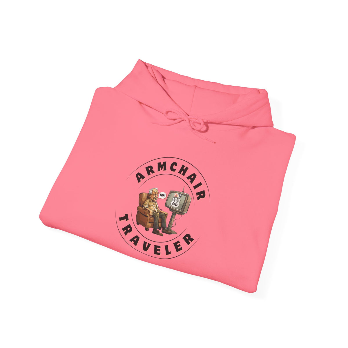 Armchair Traveler Grandpa - Hooded Sweatshirt (new design