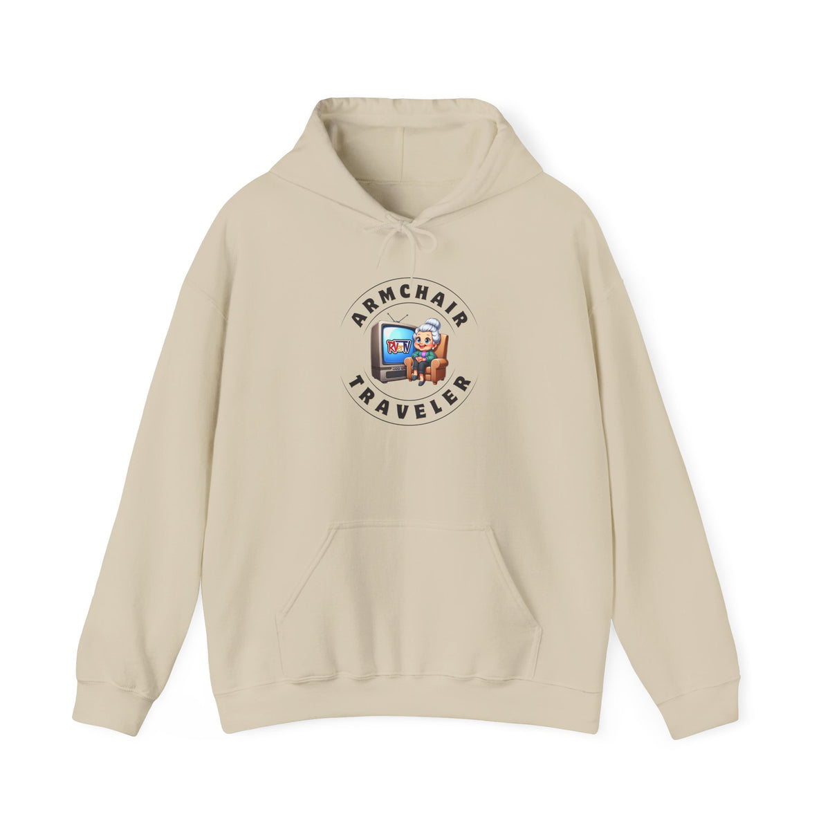 Armchair Traveler Grannie - Hoodie Sweatshirt (new design)