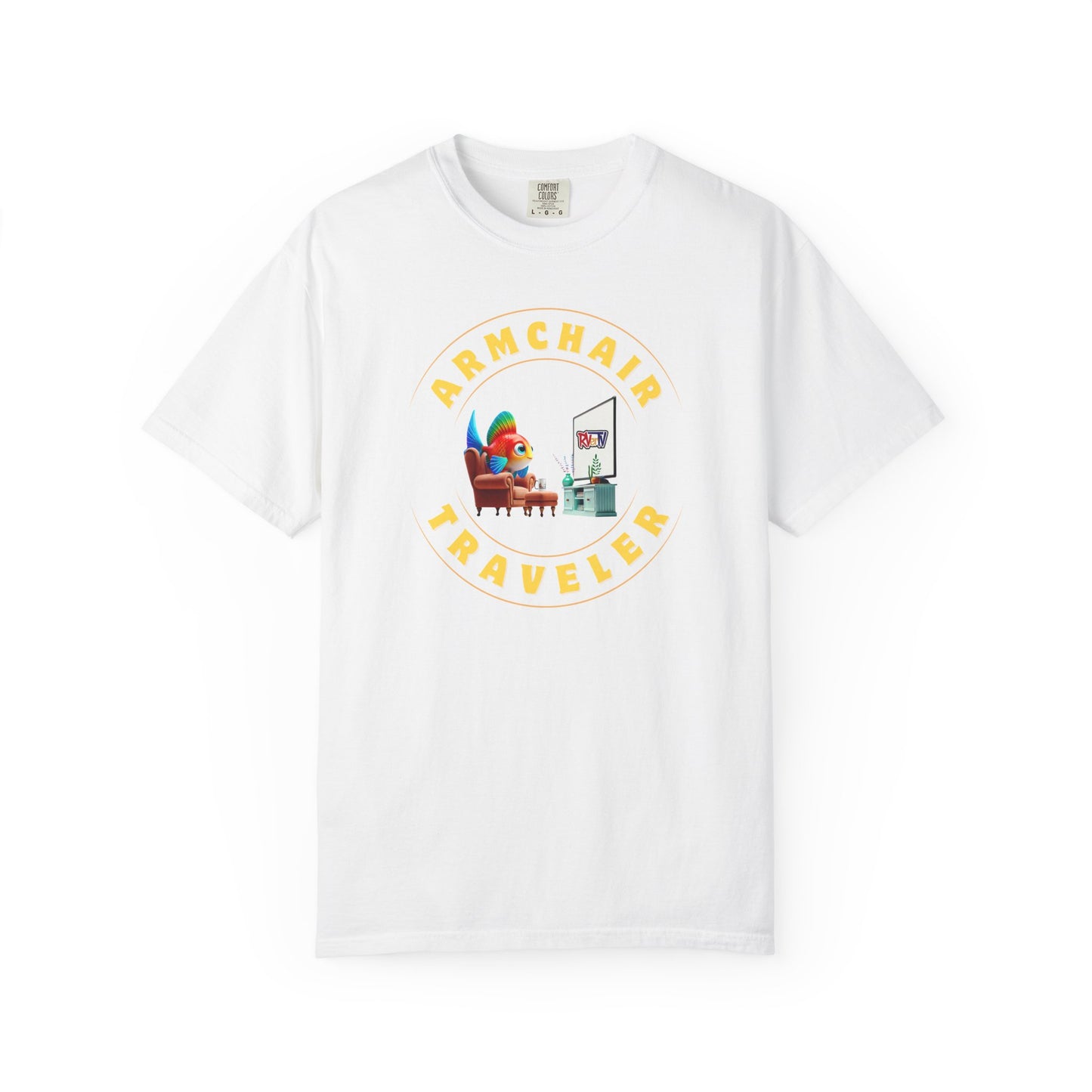 Armchair Traveler Fish - T-shirt (new design)