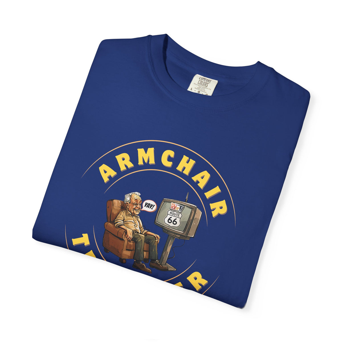 Armchair Traveler Grandpa - T-shirt (new design)