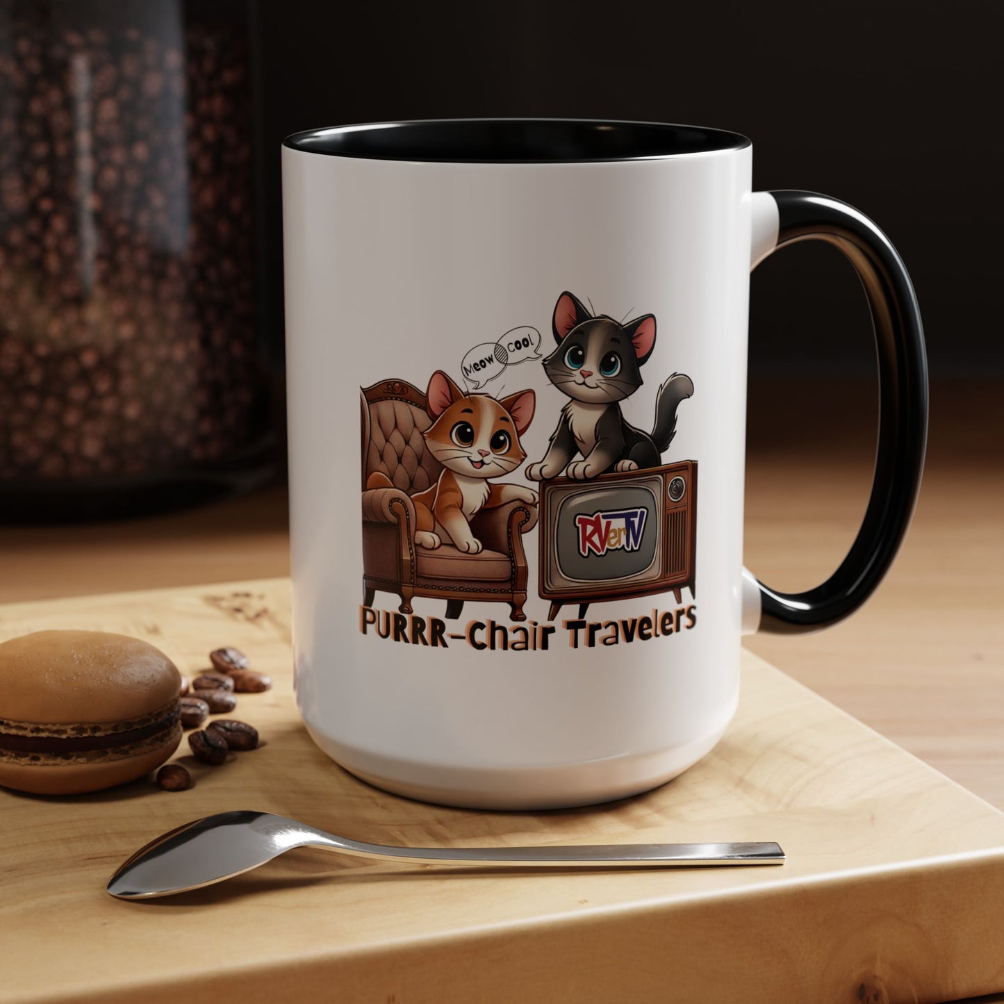 Purrr-chair Travelers - Coffee Mug